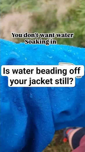 This is how to test your waterproof jackets DWR #outdoorgear #sustainableadventure
