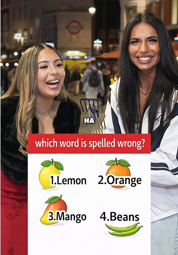 Spot the Misspelled Word in Street Interview