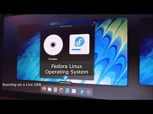fedora linux Running on a USB Stick