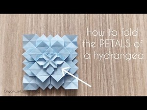 How To Fold The PETALS Of A Hydrangea | Origami | DIY | Papercraft