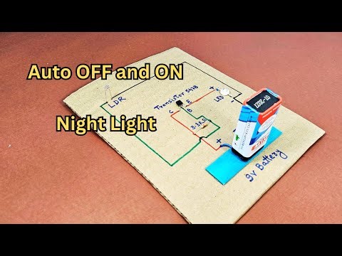 How to make Auto OFF and ON Night Light with LDR || LDR Science Project