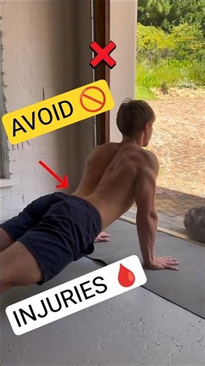 HOW TO DO PERFECT PUSH UPS CORRECTLY TO AVOID INJURIES ⚡(AVOID BACK PAIN ❌) #PushUps #HomeWorkout