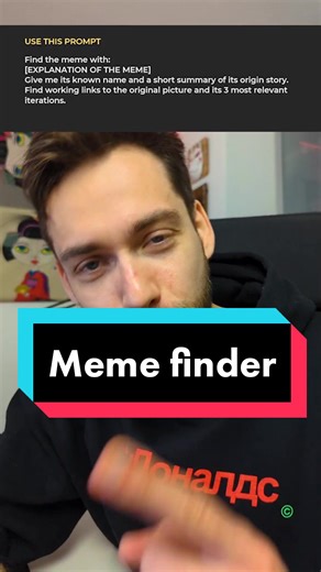 Are you tired of scrolling through endless memes to find the one you looking for? Look no further! My clever ChatGPT prompt has got you covered. From dank memes to wholesome ones, it finds them all! Save time and impress your friends with the right memes. #memes #learning #chatgptprompts #chatgpt #AI #tips #justforfun #techtok #creative