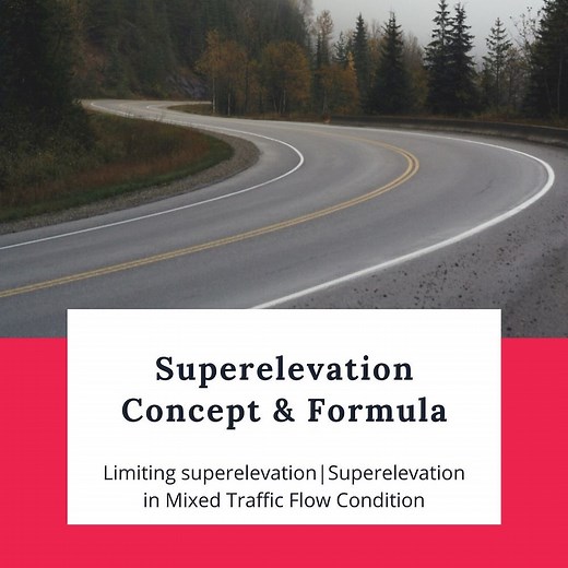 Superelevation Concept and Formula Derivation with Practice Problem