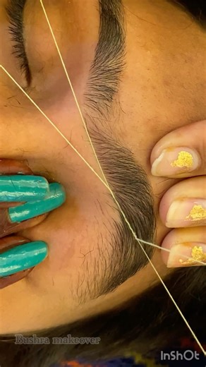 Eyebrow threading tutorial/ eyebrow threading #shorts #eyebrows #threading #viral #thread #ytshorts