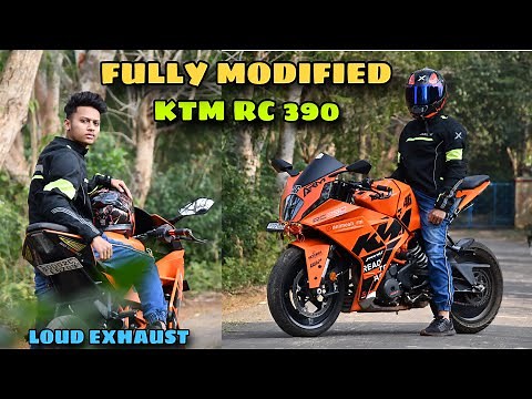 KTM RC 390 FULLY MODIFIED 2024😱😱 | LOUD EXHAUST🔥🔥| BEST MODIFICATION | ANIMESH RM |