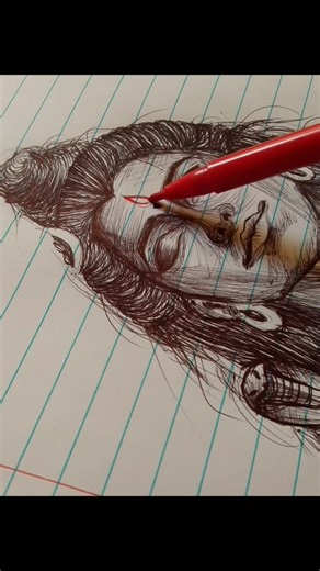 Lord Shiva Art ❤️‍🩹 #drawing #sketch #shiva #shorts