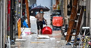 Hong Kong record rainfall, flooding after 'black' storm hits