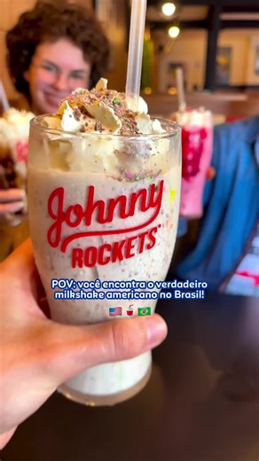 O verdadeiro milkshake americano no Johnny Rockets
