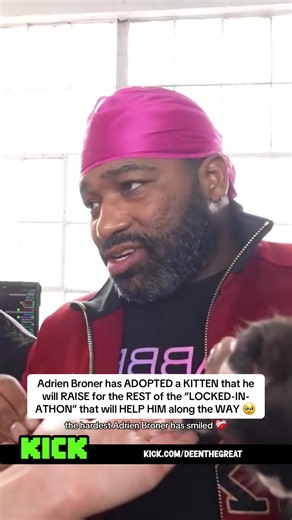 Adrien Broner Adopts Kitten During Locked-In-Athon