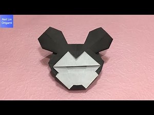 Origami Mickey Mouse Tutorial - How to make a Paper Mickey Mouse - Disney