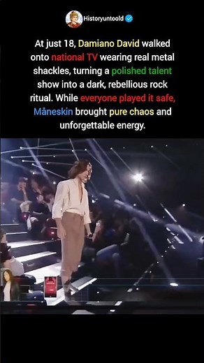 Damiano David Turned Tv into pure Rock chaos #rockhistory #damianodavid