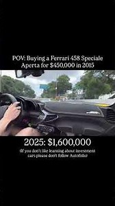 POV: 2015 leaving your local Ferrari dealer with a 458 Speciale Aperta