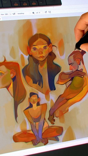 loish | Playing around with shapes and color - this is my favorite way to draw. | Instagram