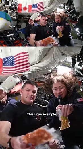 How to eat shrimp in space
