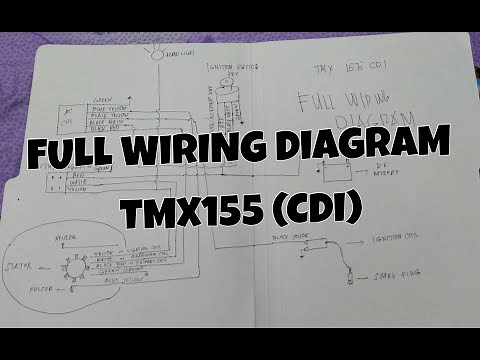 HONDA TMX155 (CDI) | FULL WIRING DIAGRAM