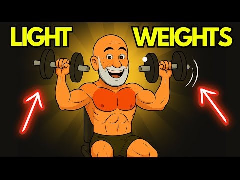How To Build Muscle Using LIGHT Weights Over 40 — Burn Fat, Build Strength, Protect Your Joints