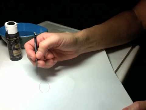 How To Paint Basic Eye Lashes