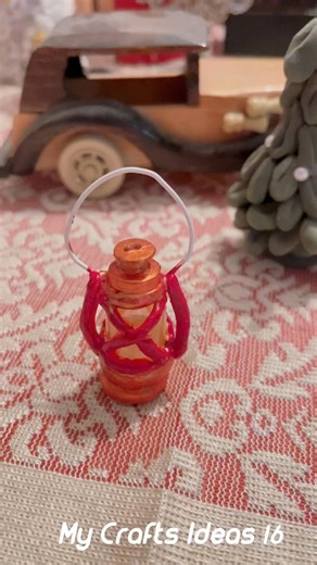 Tiny Hurricane Lamp DIY ✨ Air Dry Clay Craft