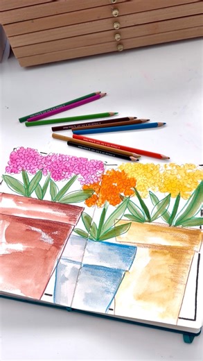 Andrea Nelson | Supplies are my brand and are at https://www.adreamoradayart.com/⁠ ⁠Supplies:⁠ Watercolor sketchbook⁠ 24 color essential palette⁠ Size 10... | Instagram