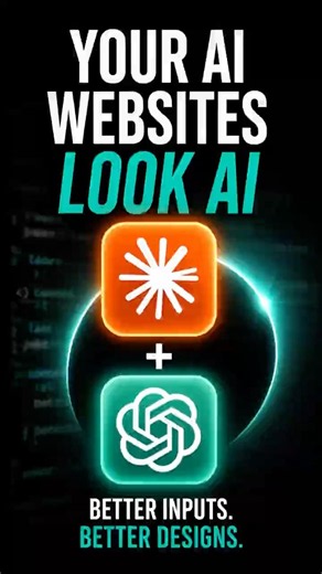 Better inputs = better AI websites #ai #webdesign #tech