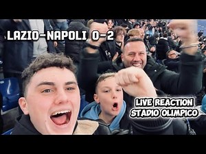 DOMINIO ASSOLUTO💙 LAZIO 0-2 NAPOLI: LIVE REACTION TIFOSI NAPOLETANI HD🔥