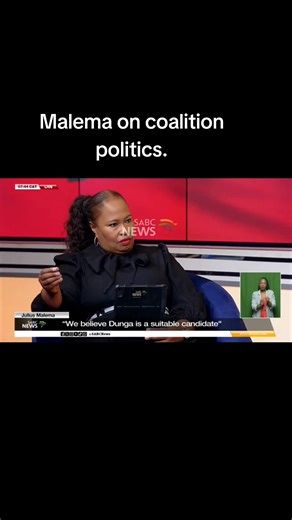 Malema Discusses Coalition Politics and Governance
