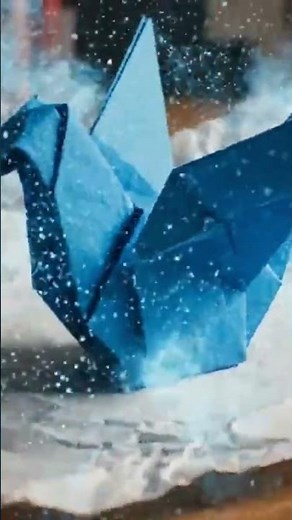 🤯 Dynamic Folding Paper: Watch a simple drawing INSTANTLY become a 3D origami crane!