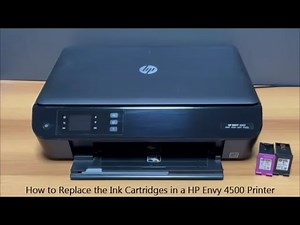 How to Replace the Ink Cartridges in a HP Envy 4500 Printer