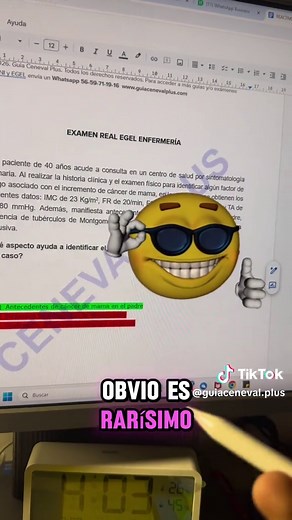 Caso Clínico Clave para el Examen EGEL Enfermería