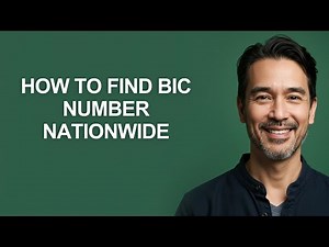 How to Find Bic Number Nationwide - KevinHowTo