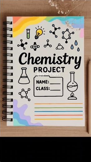 Chemistry Front Page Design #shorts #frontpage #yshuskorner #coverpagedesign #youtubeshorts