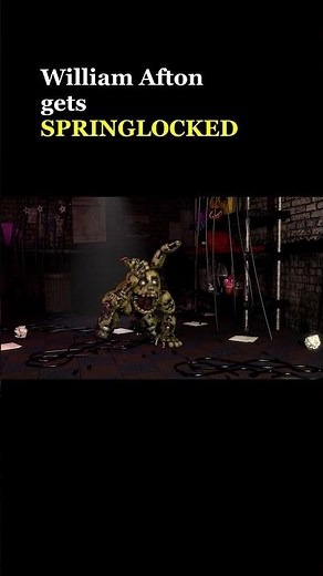 william afton gets springlocked #fnaf #animation #sfm