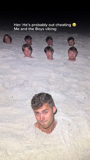 Simple Creatures Singing Heads in Sand