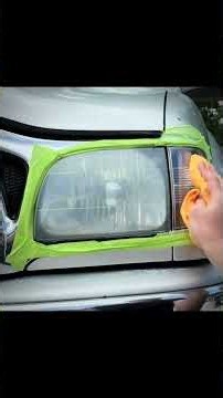 Toyota Tacoma headlight restoration #headlightrestoration #cleaningasmr #cardetailing #satisfying