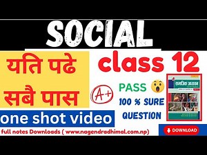 Sure Question✅|| class 12 social model question 2082 solution || class 12 social model question 2082