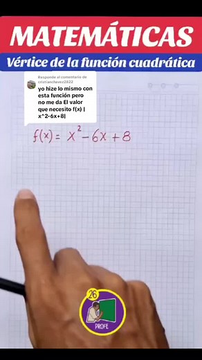 Cálculo del vértice de la función cuadrática