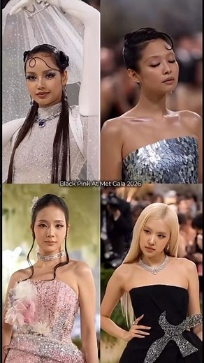 Yayoi: "KPOP idols gathered at the Met Gala 2026 ✨" #BLACKPINK #Jennie #Lisa #Rosé #Jisoo #aespa ...