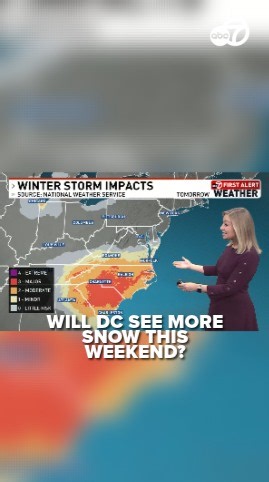 NOR'EASTER IMPACTS INCOMING! The Carolinas are bracing for measurable snow this weekend while the D.C. area faces brutal wind chills. First Alert Weather Meteorologist Eileen Whelan explains what you need to know for your weekend plans.❄️ #noreaster #snow #washingtondc #carolinas #weekendforecast | 7News DC