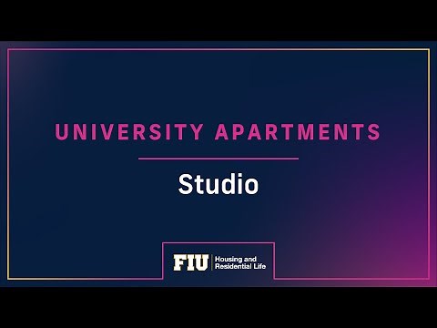 FIU University Apartments Room Tour: Studio