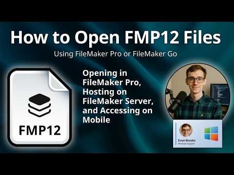 How to Open FMP12 Files (FileMaker Pro 12 Database)