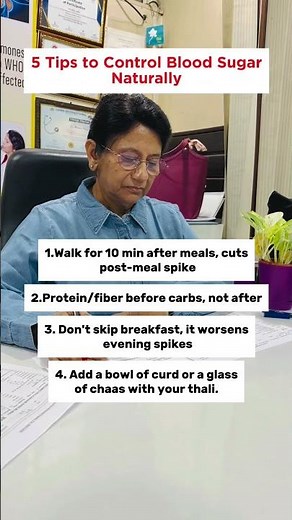 5 Tips to Control Blood Sugar Naturally #bloodtest #mamta_pathology
