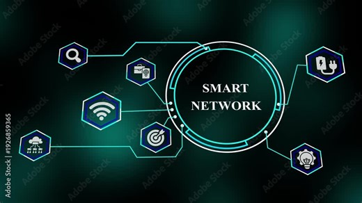 Smart Network visualization with intelligent routing systems, secure cloud integration, real-time communication layers, and scalable digital infrastructure.