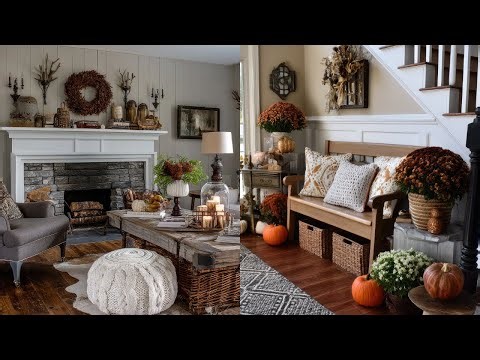 My Cozy Rustic Farmhouse Fall Home Tour 2025 | Warm & Inviting Decor Ideas