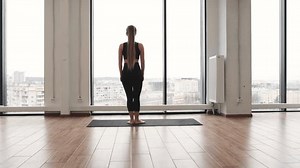 Back View Slender Blonde Woman Black Stock Footage Video (100% Royalty-free) 1103224657 | Shutterstock