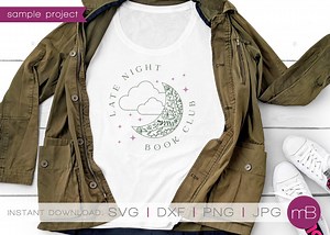 Late Night Book Club SVG: Reader Shirt Design (digital Download) - Etsy Canada