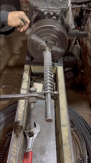 Motercycle back -rare shock spring making #shortsviral #short