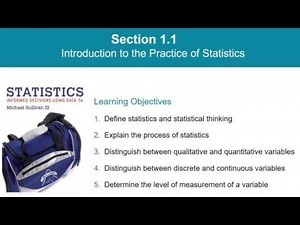 Statistics 1.1, Part 1