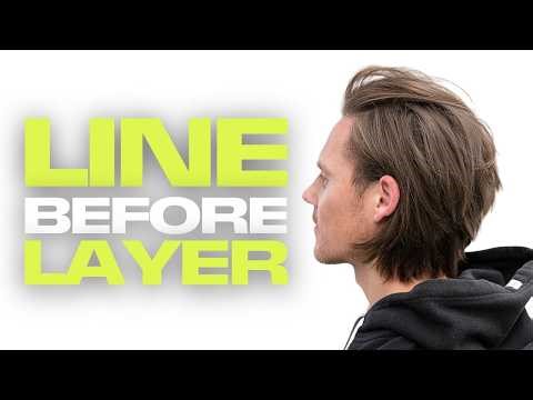 How to Cut Longer Men’s Hair | Line & Layer Haircut Technique