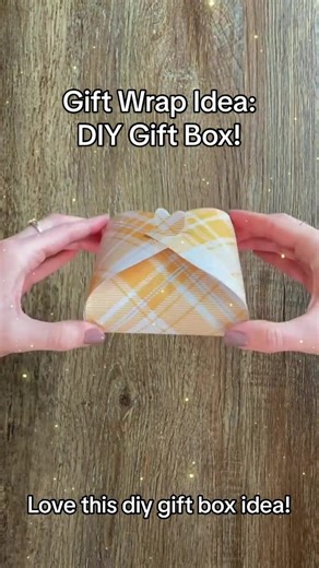 Cajita DIY para envolver aretes de regalo